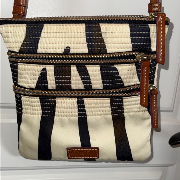Dooney & Bourke Handbags - Dooney Burke Zebra Print Crossbody Bag